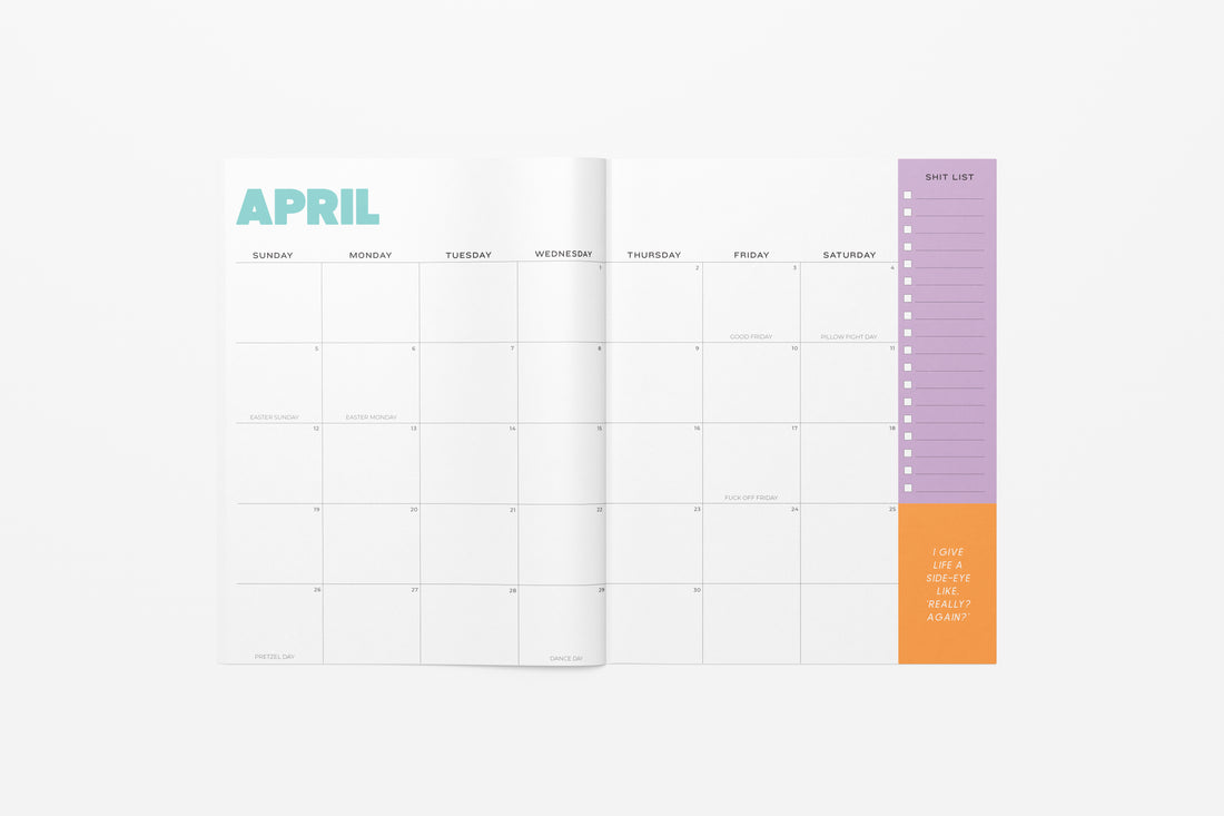 OOPSIE - 2026 Sassy Monthly Planner