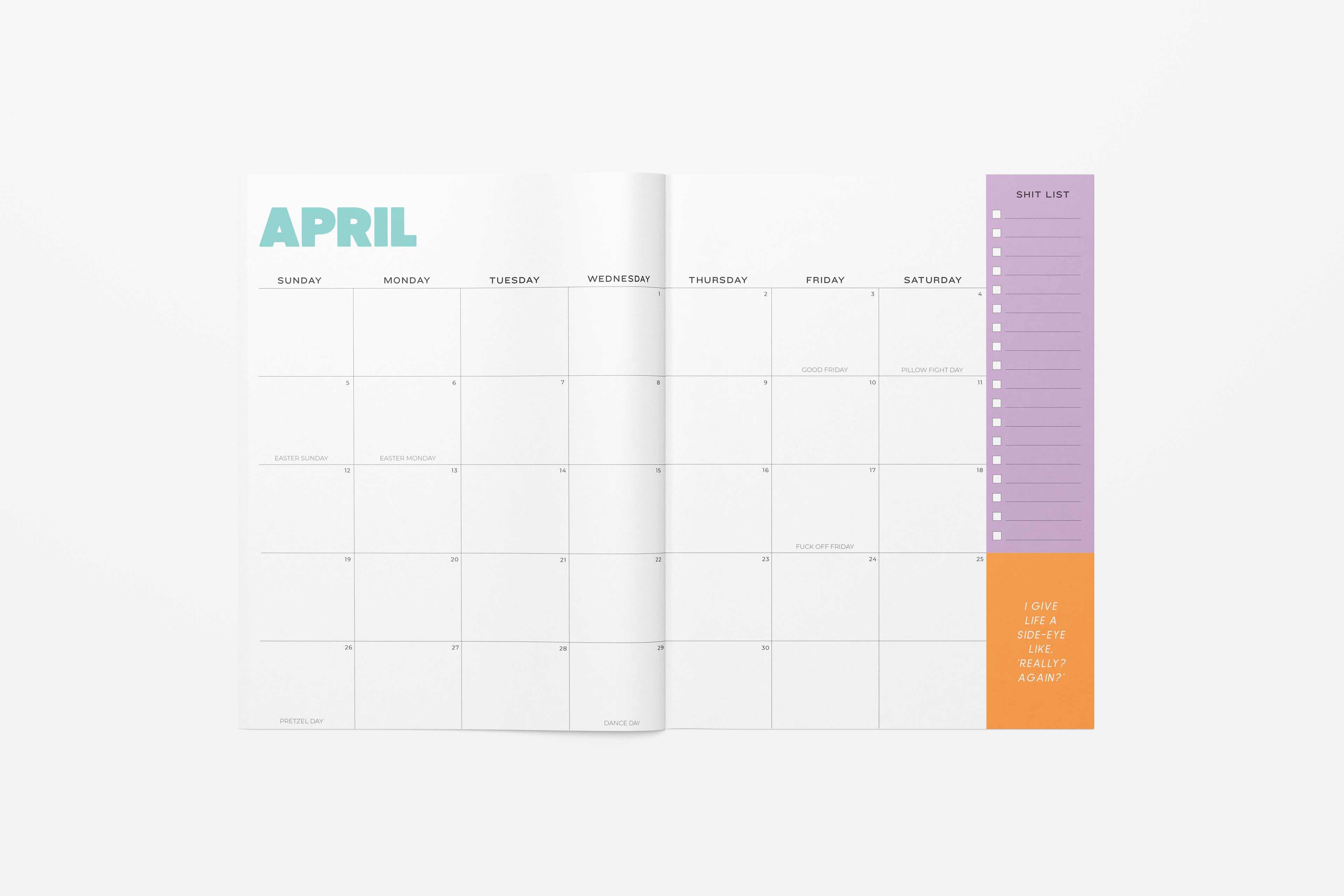 2026 Sassy Monthly Planner