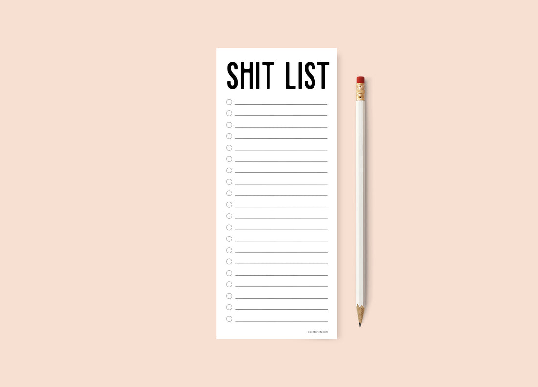Shit List Notepad