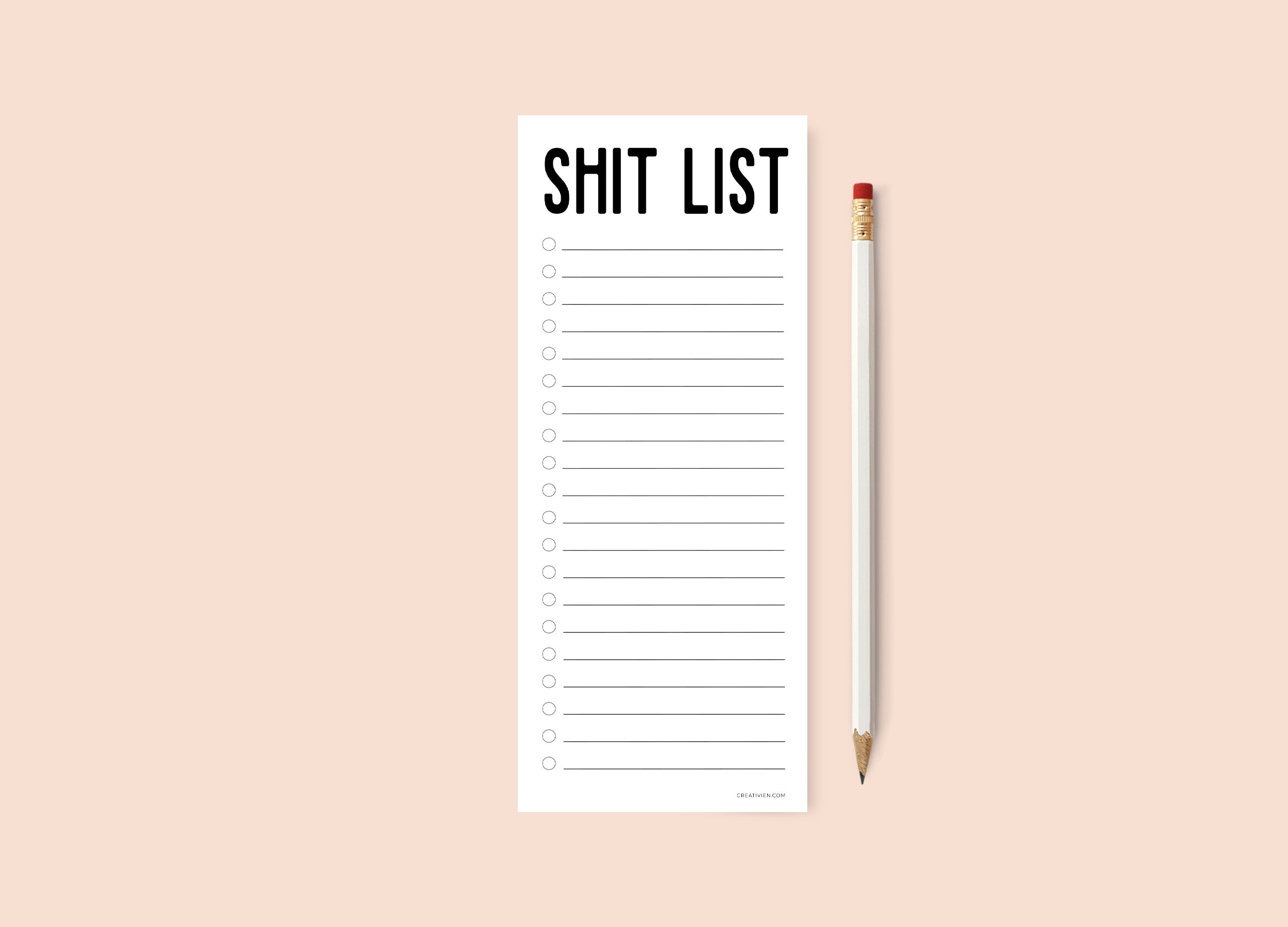 Shit List Notepad - Creativien