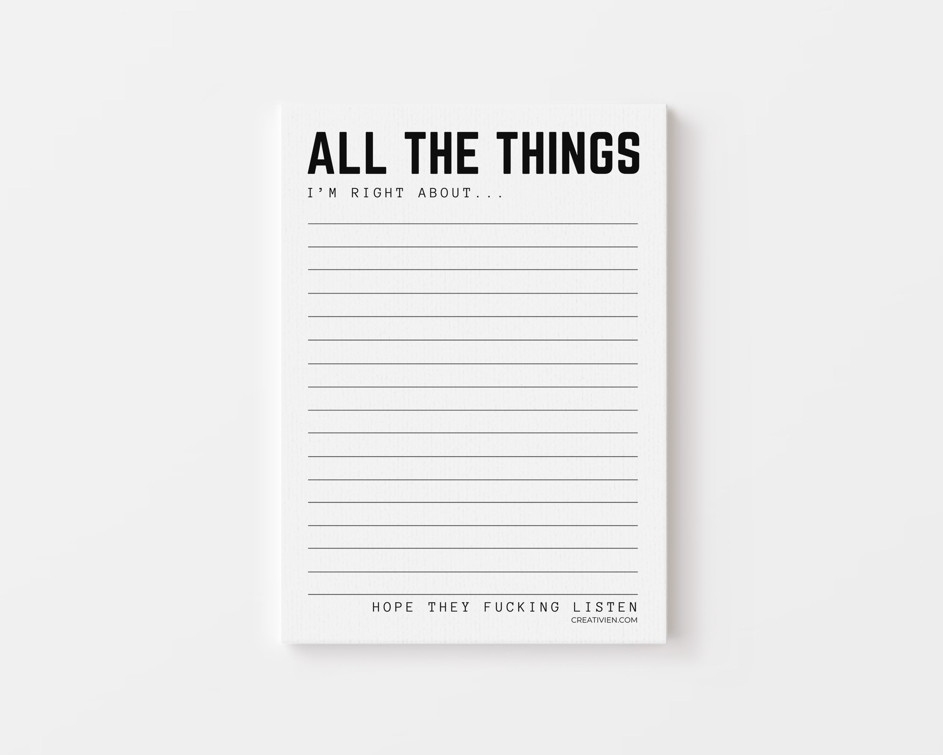 All the things I&