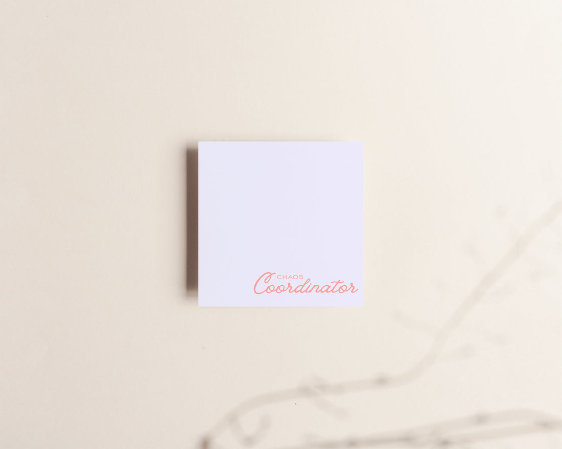 Chaos Coordinator Sticky notes