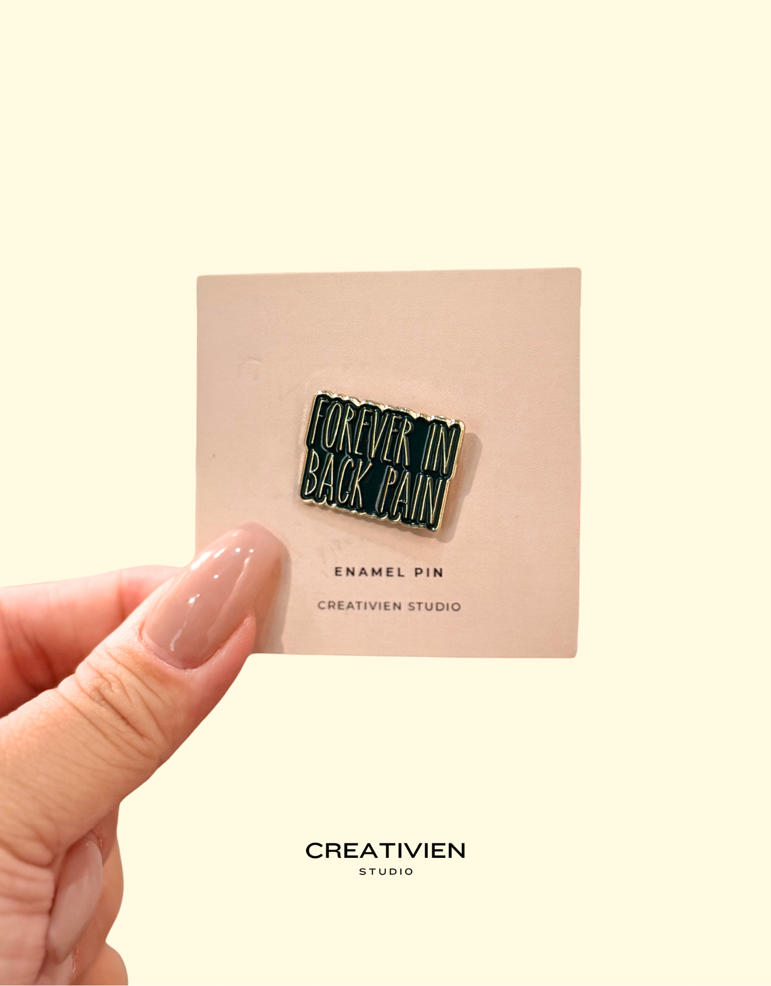 Forever in back pain pin