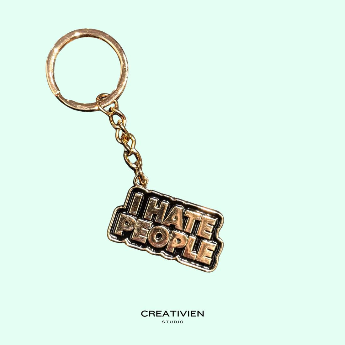 I hate people keychain - Creativien