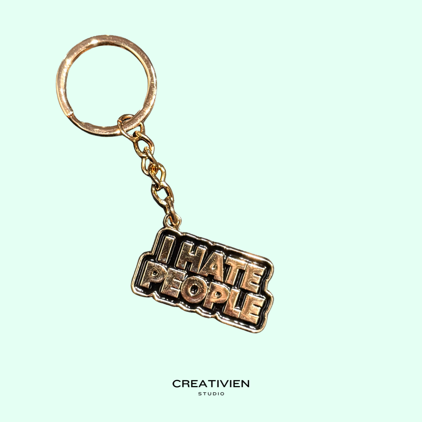 I hate people keychain - Creativien