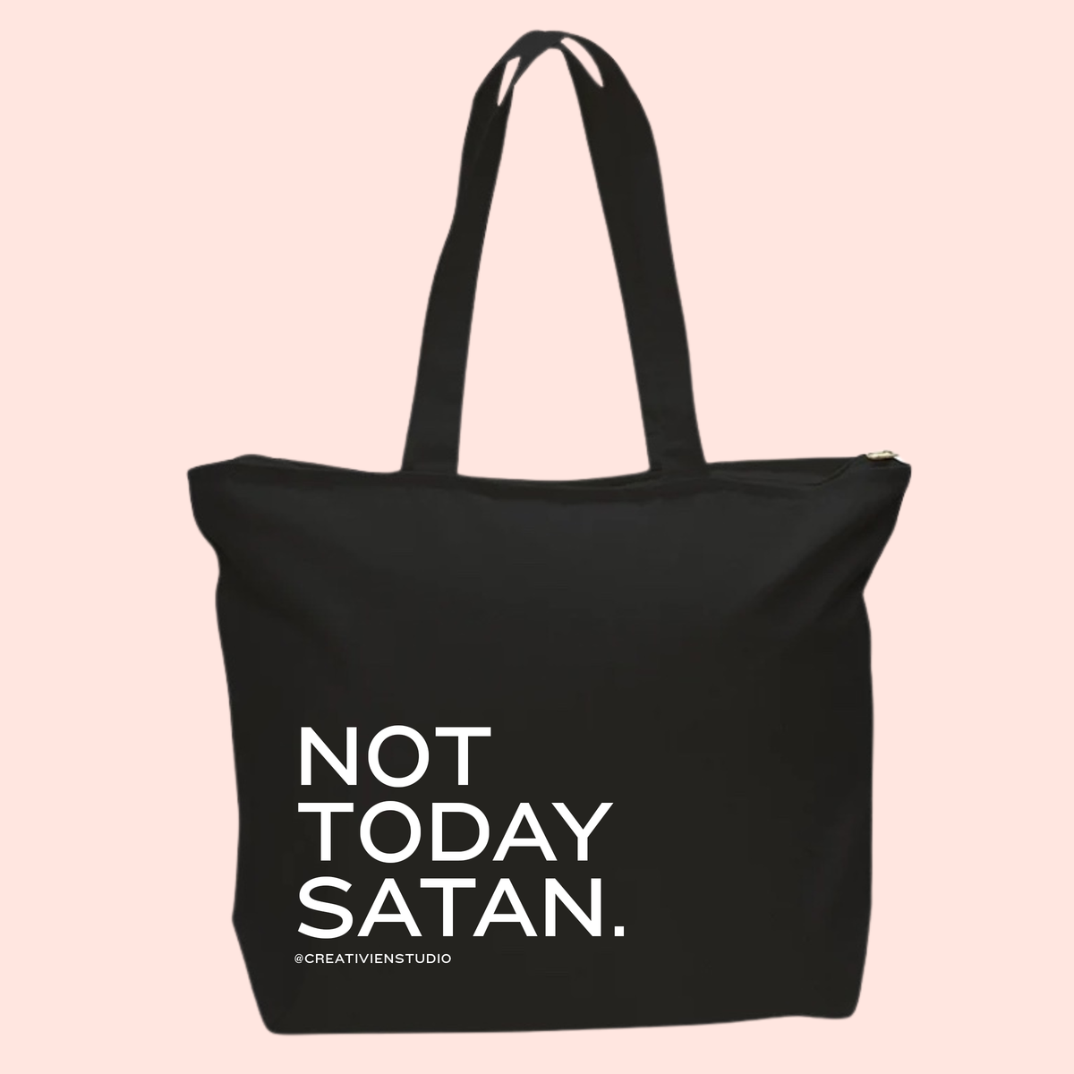 Not today Satan Tote Bag - Creativien