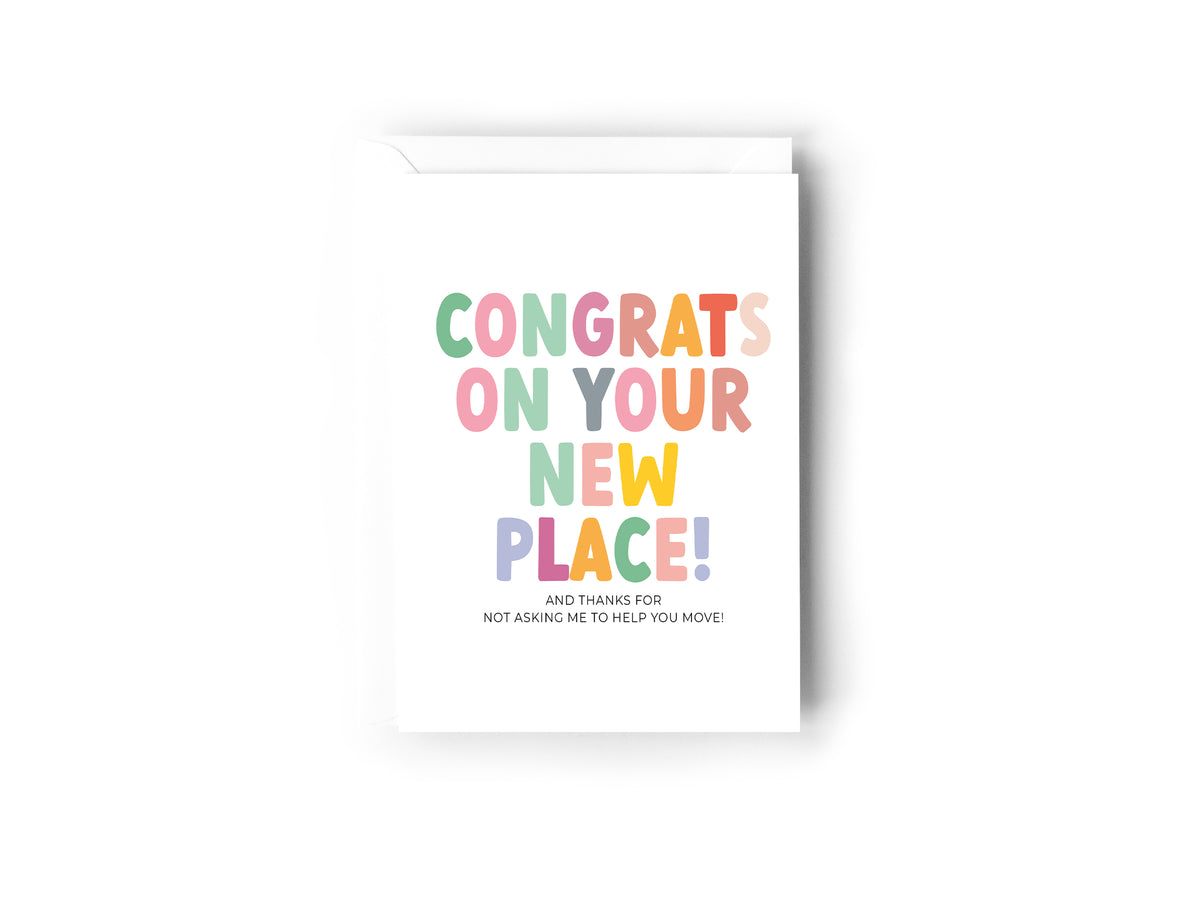 Congrats on your new place card - Creativien