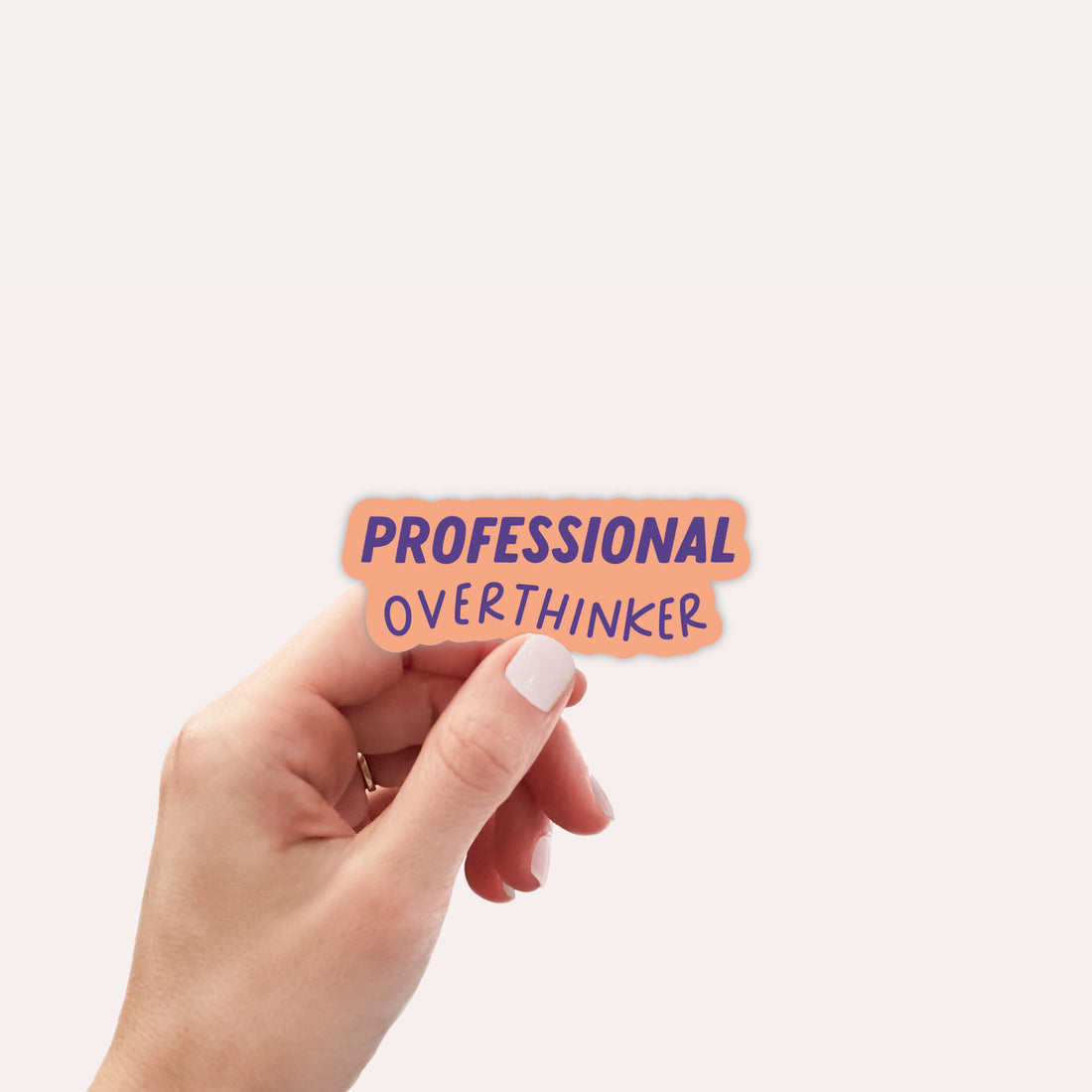 Professional Overthinker Vinyl Sticker - Creativien