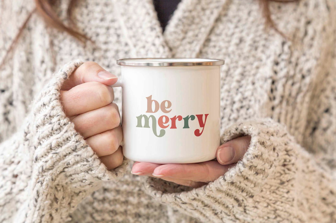 Be Merry Enamel Mug - Creativien