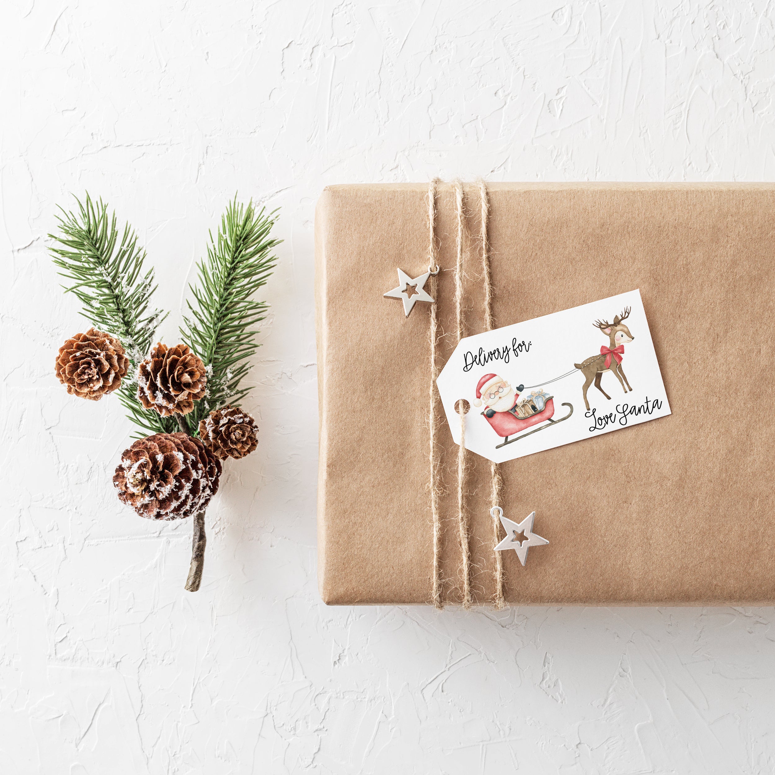 Deliver for Santa Gift Tags - Creativien