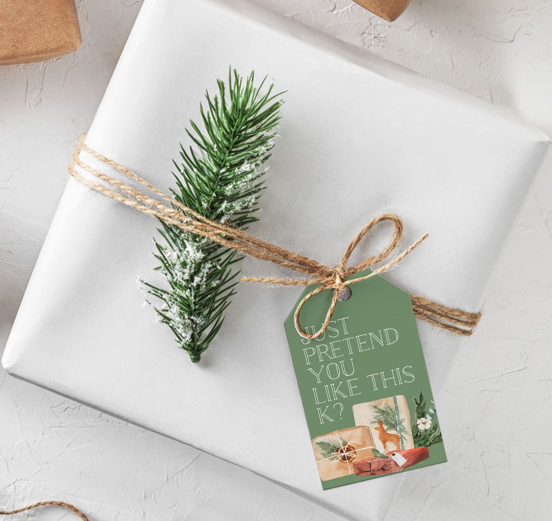 Just pretend k? Gift Tags - Creativien