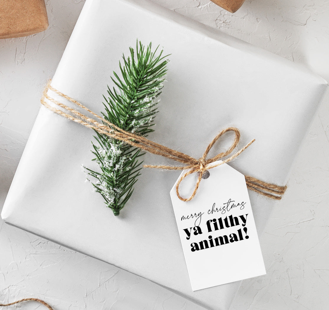 Ya Filthy Animals Gift Tags - Creativien