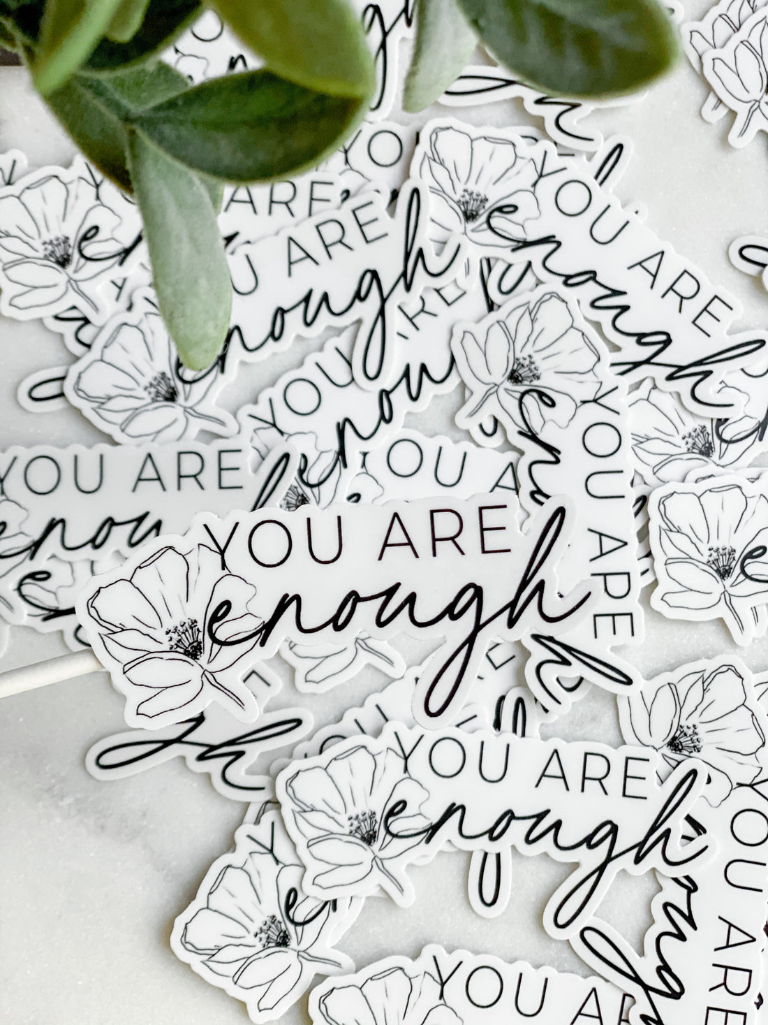 YOU ARE enough Vinyl Sticker Stickers - Creativien