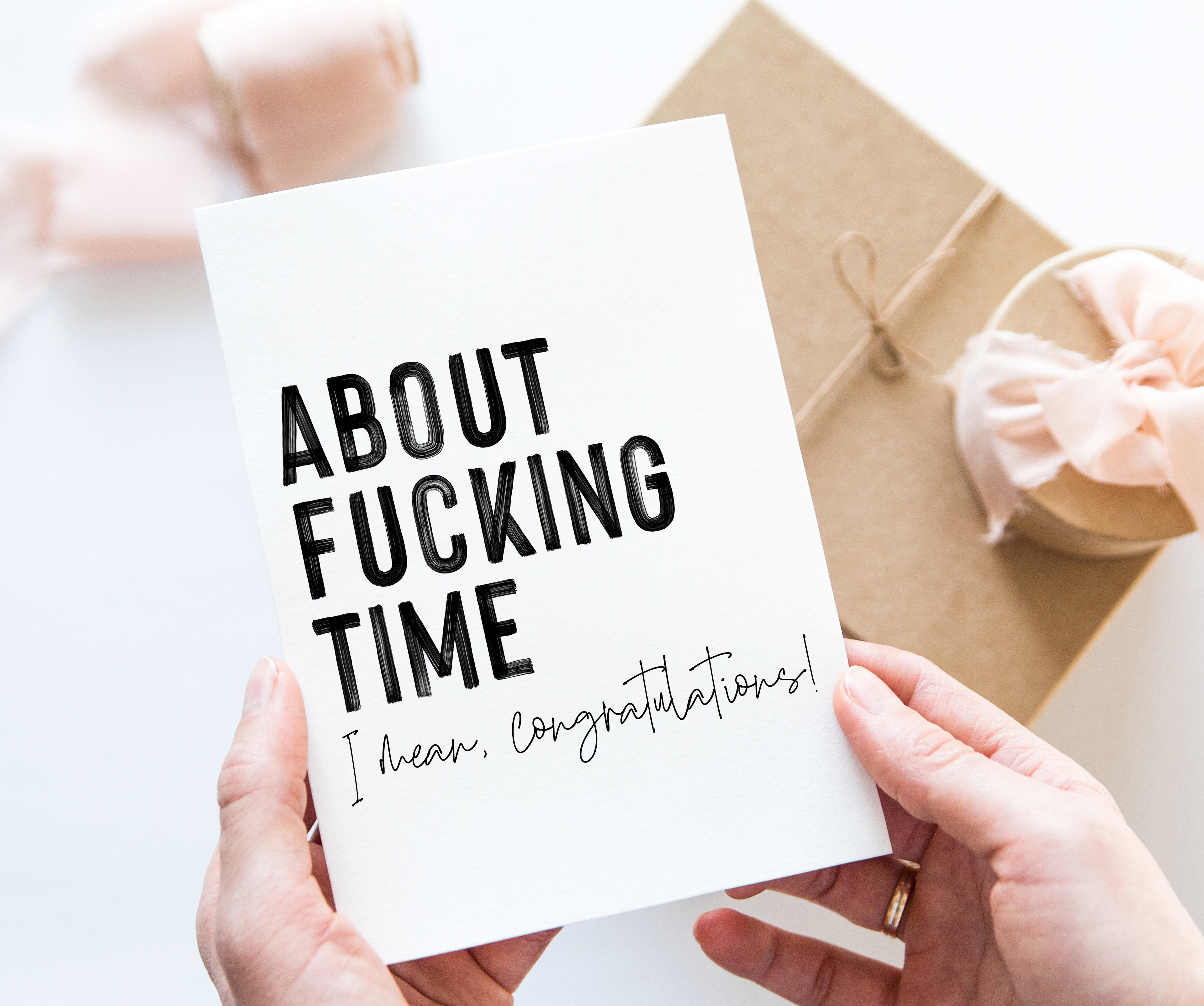 About fucking time, I mean congratulations! - Creativien