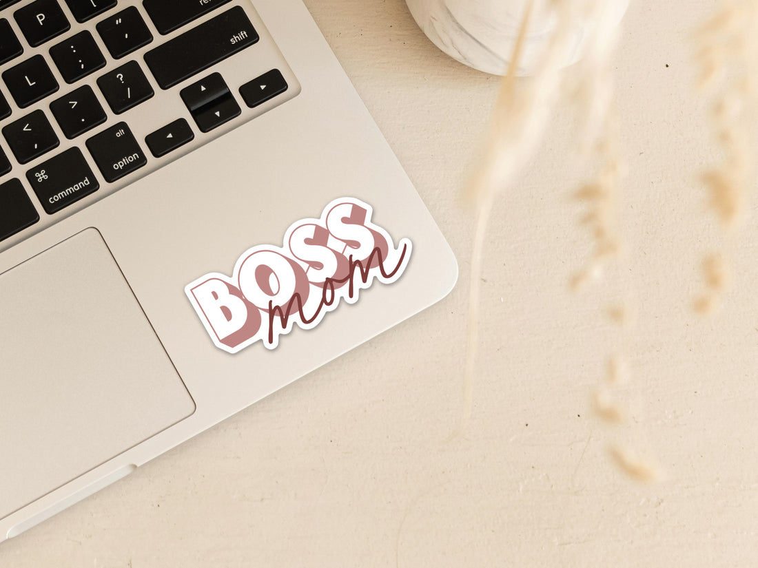 BOSS mom Vinyl Sticker Stickers - Creativien