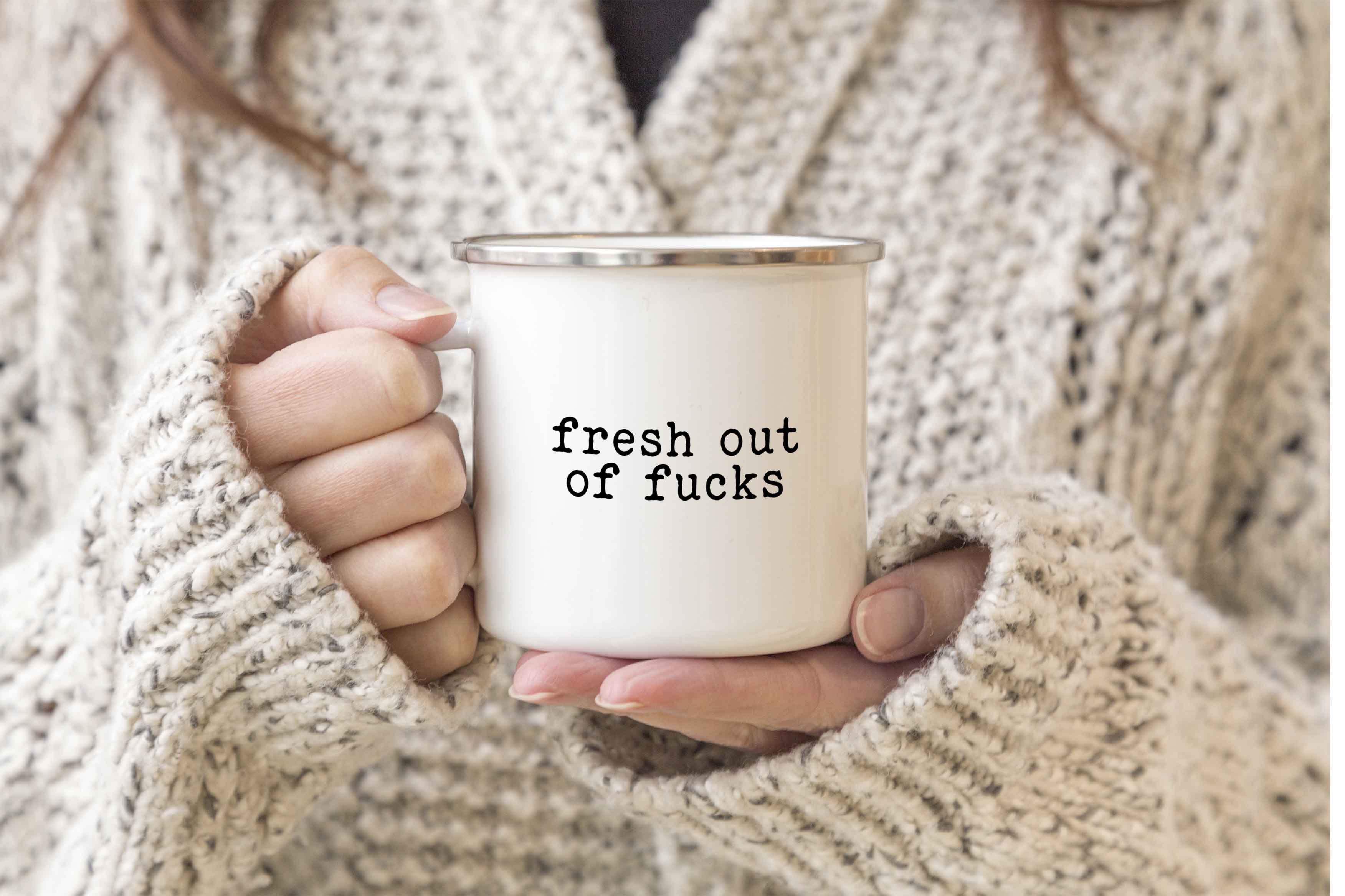 Fresh out of fucks mug - Creativien