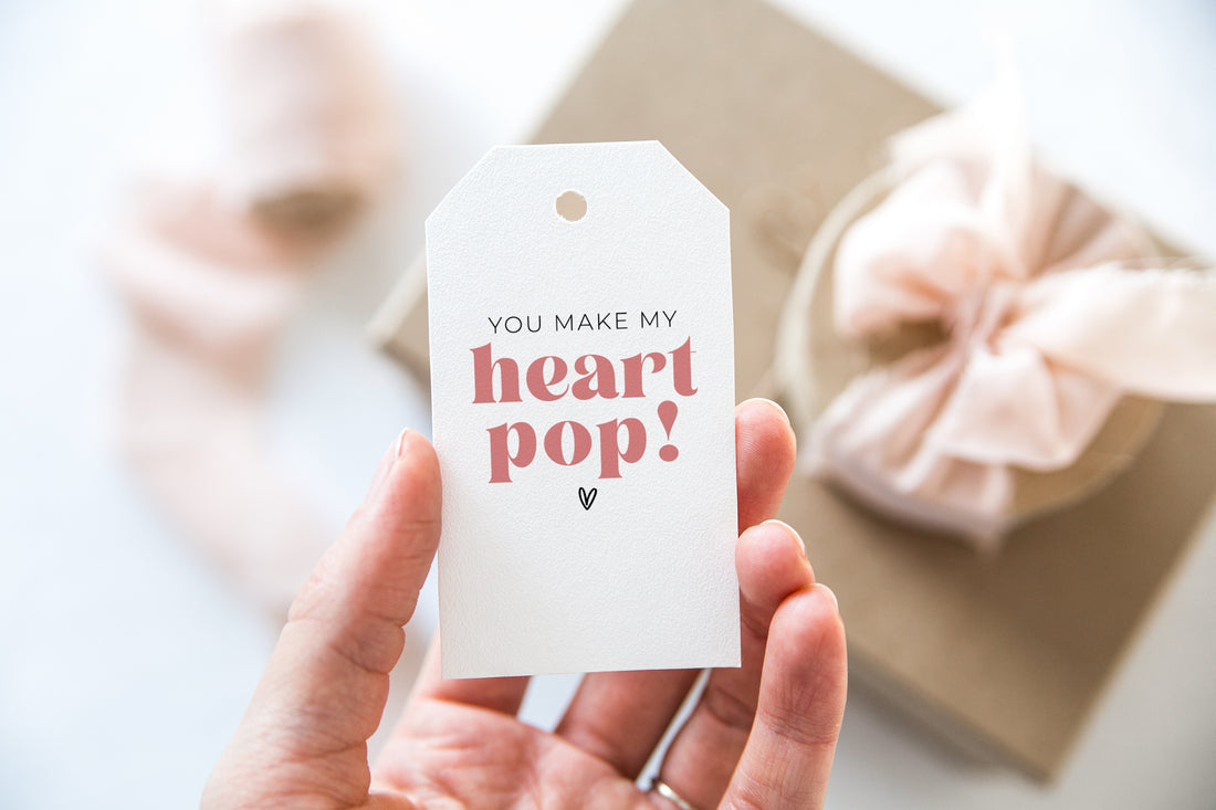 You make my heart pop || Valentines Tag - Creativien