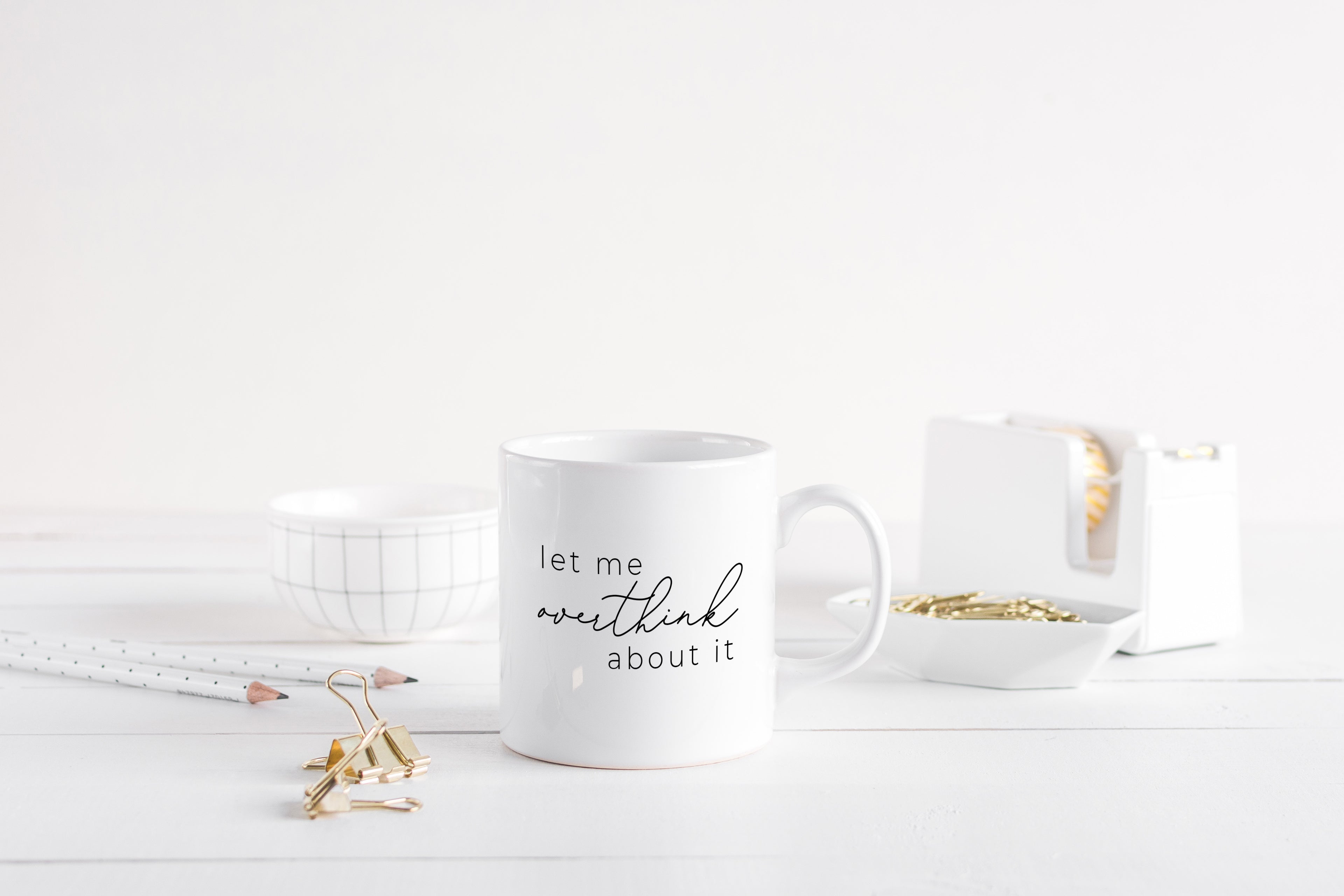 Let me overthink about it Mug - Creativien