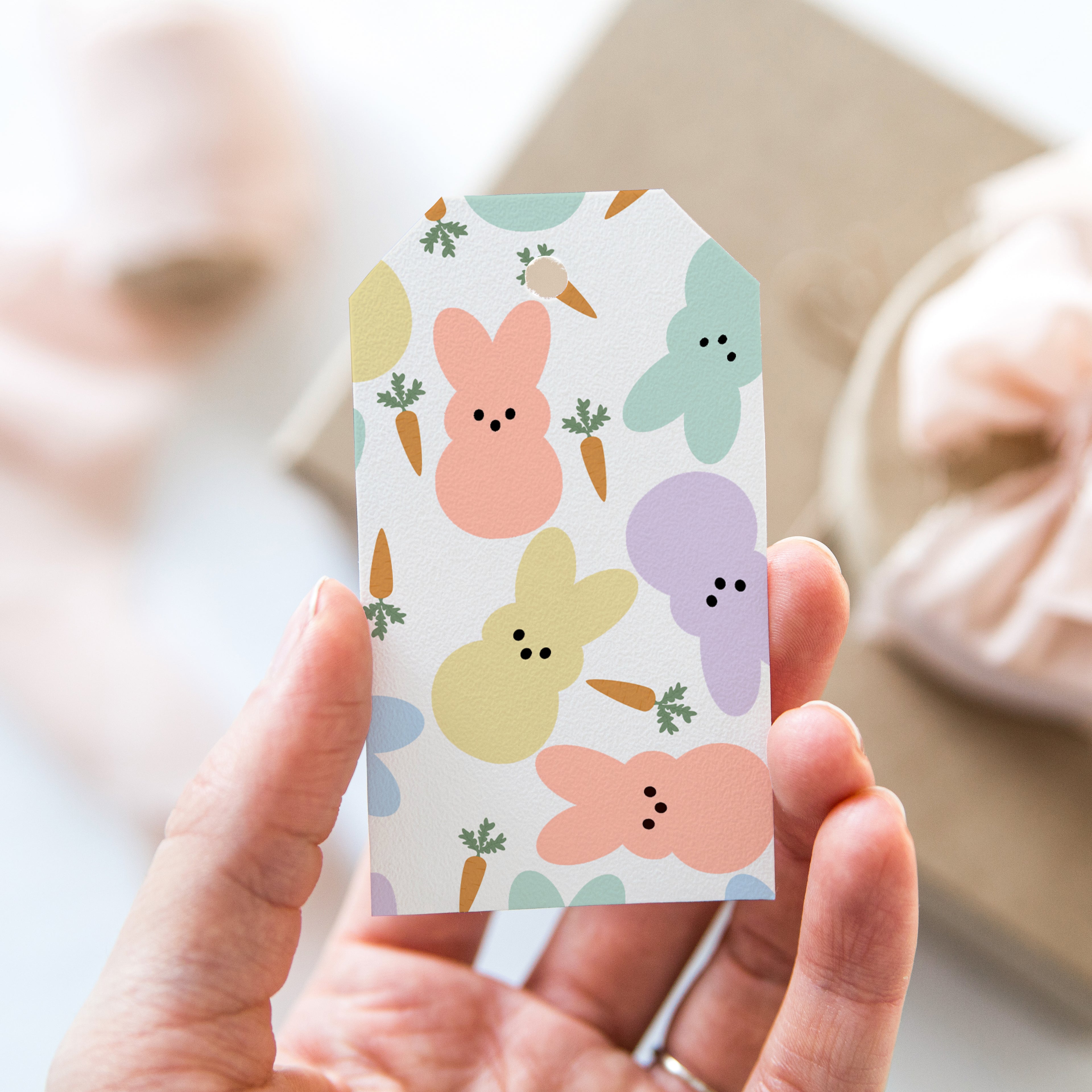 Bunny Peeps Tag - Creativien