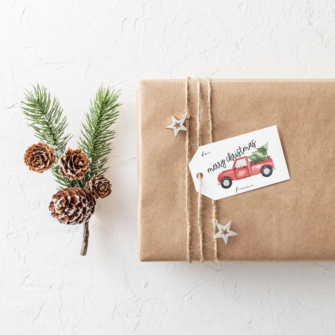 Holiday Truck Gift Tags - Creativien