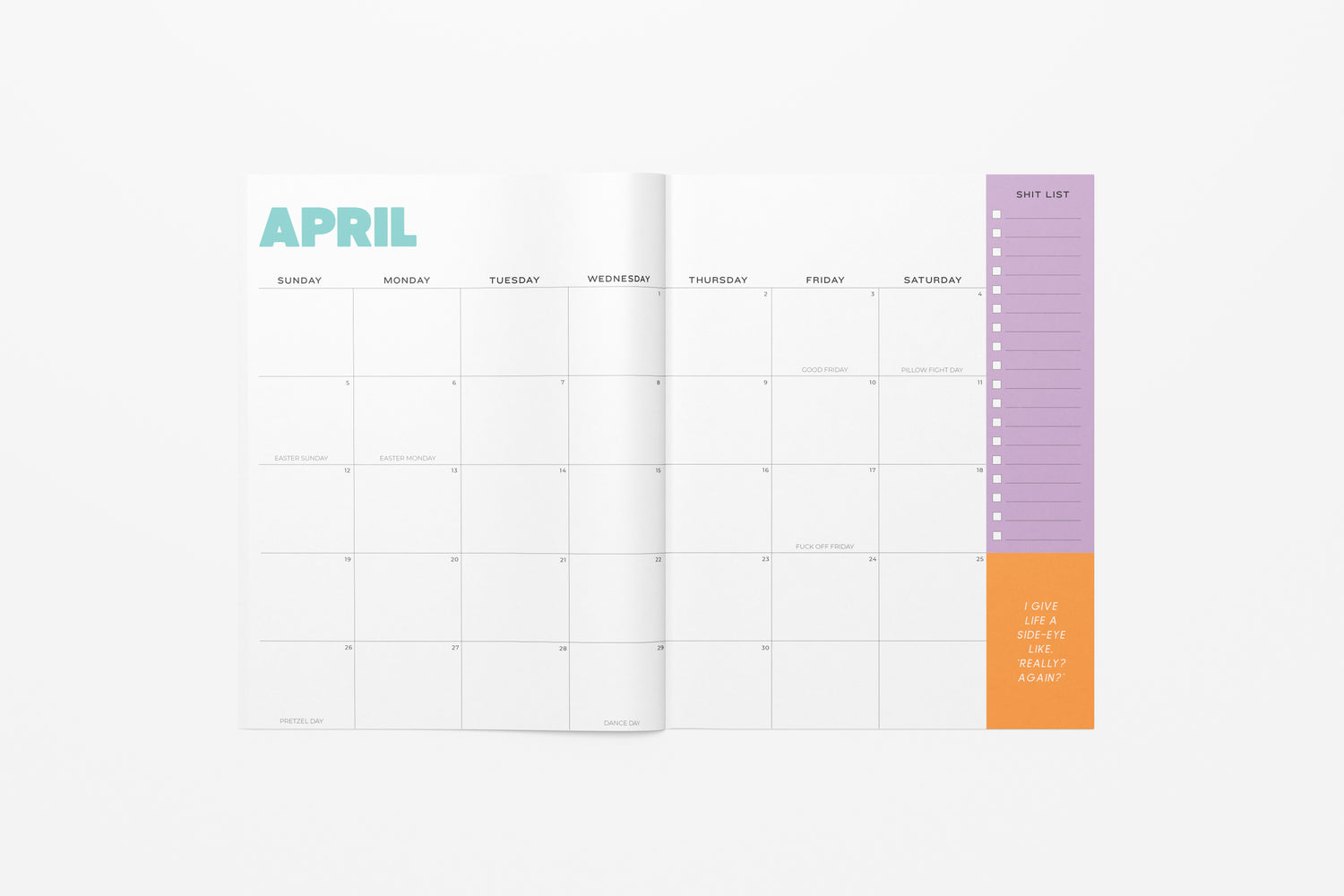 2026 Sassy Monthly Planner