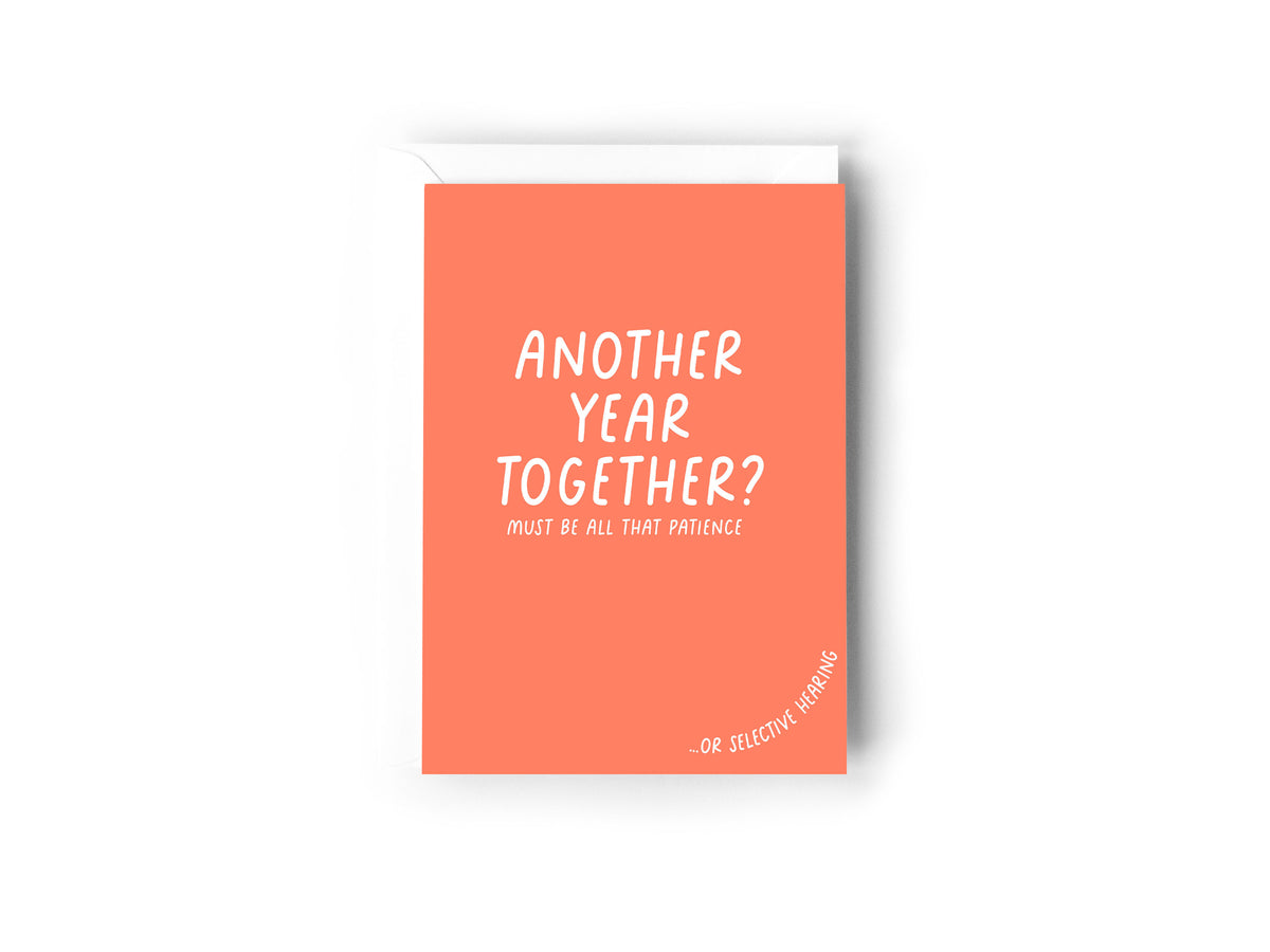 Another year together? must be all the patience card - Creativien