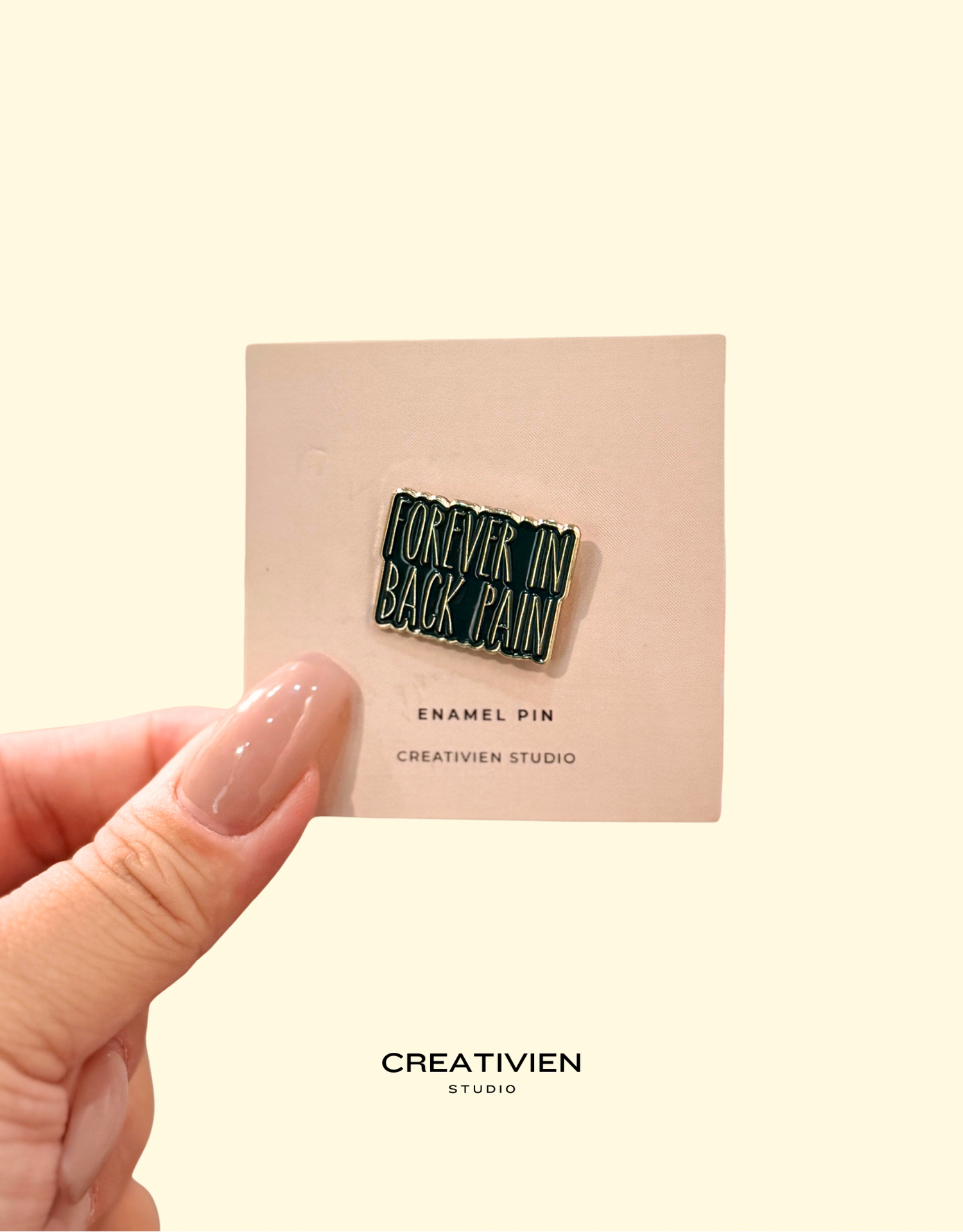 Forever in back pain pin