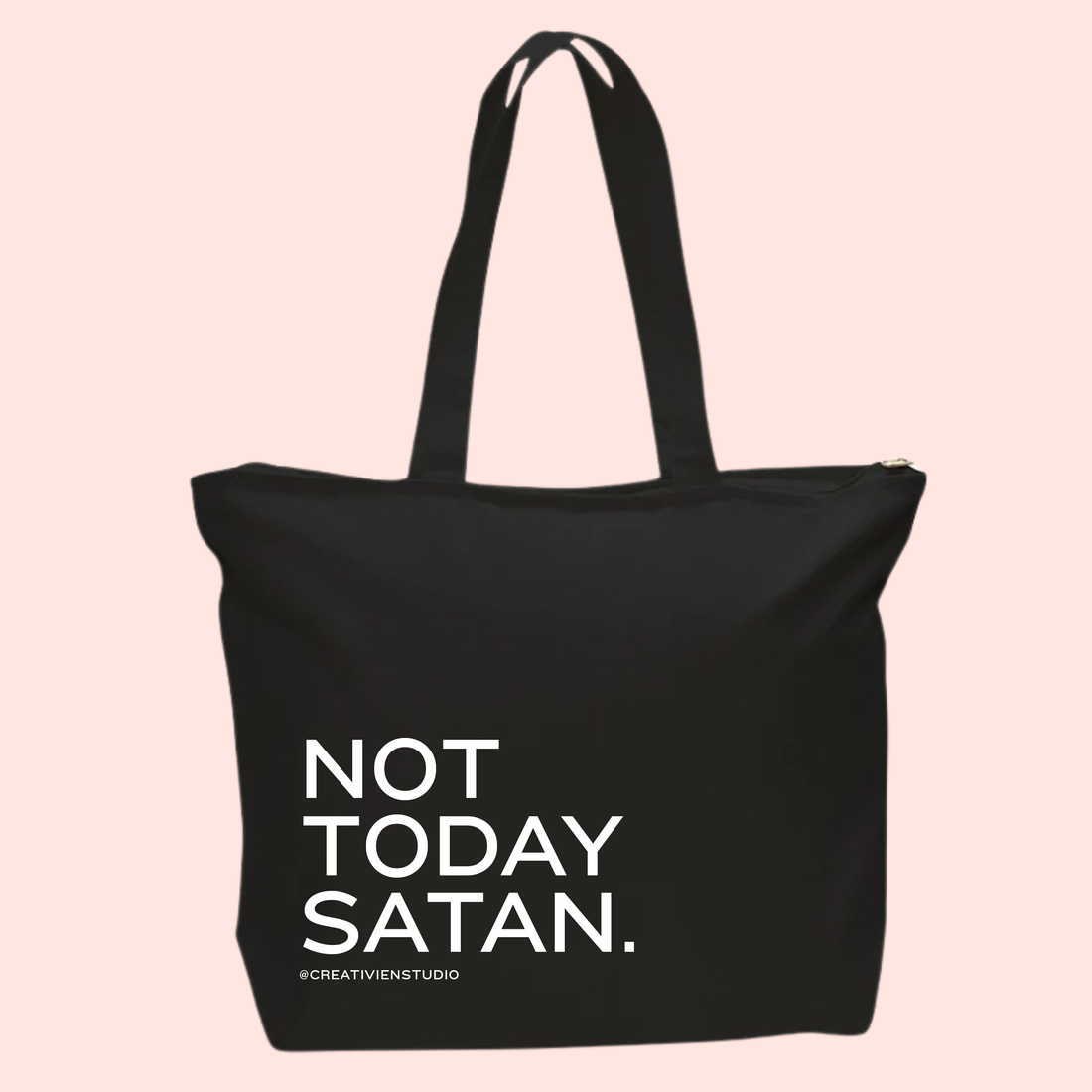 Not today Satan Tote Bag