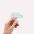 Social Battery: Low Vinyl Sticker - Creativien