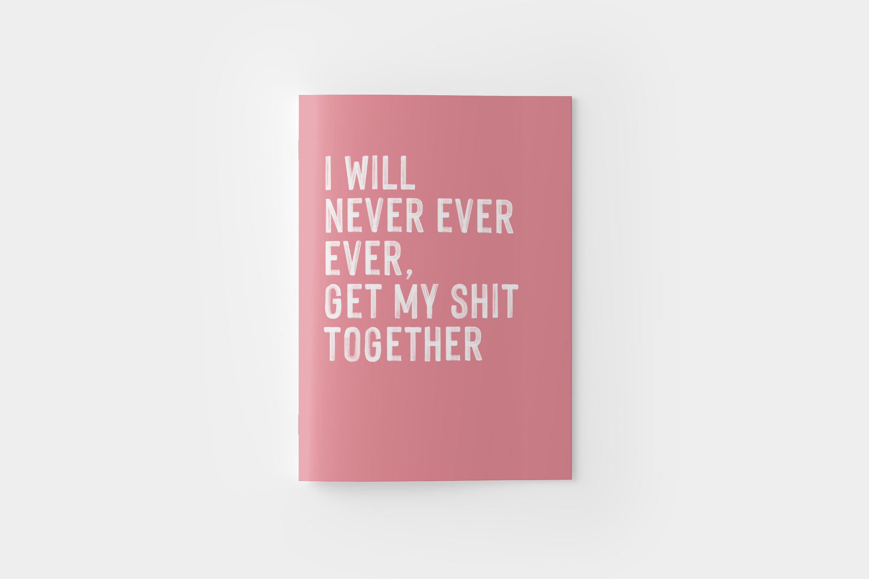 I will never ever ever get my shit together notebook