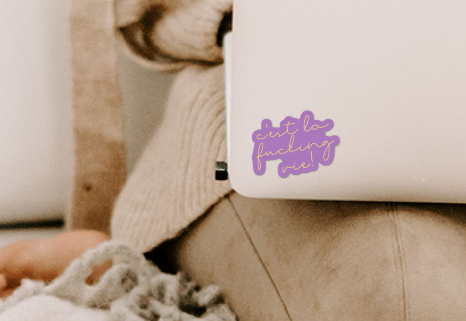 C'est la fucking vie Vinyl Sticker