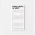 Groceries and Shit magnetic Notepad - Creativien
