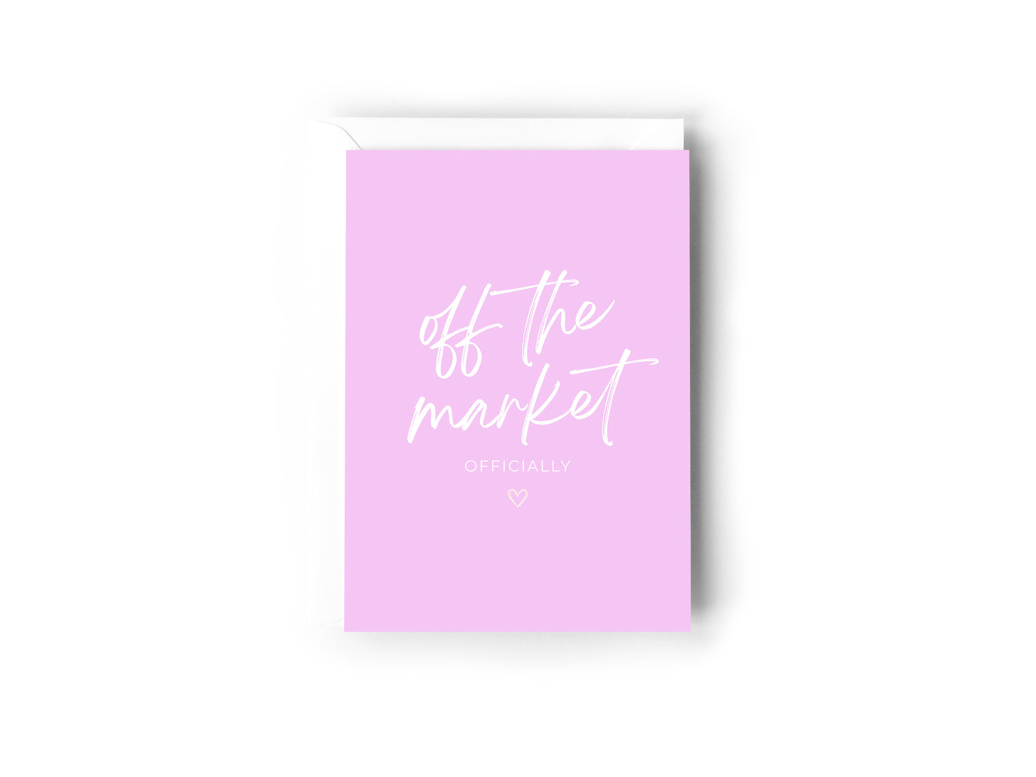 Off the market, officially card