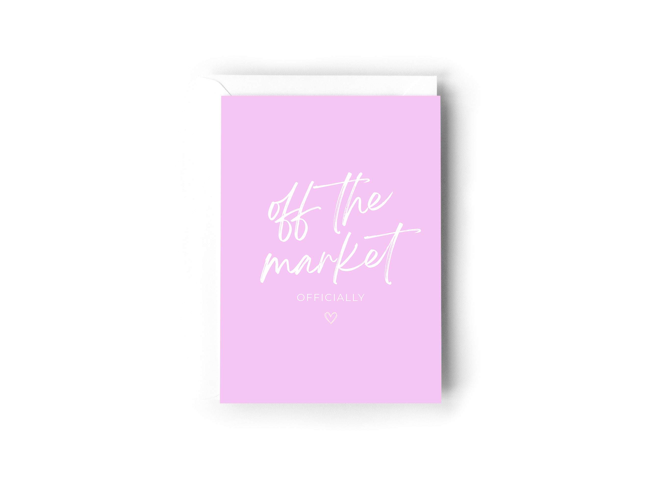 Off the market, officially card