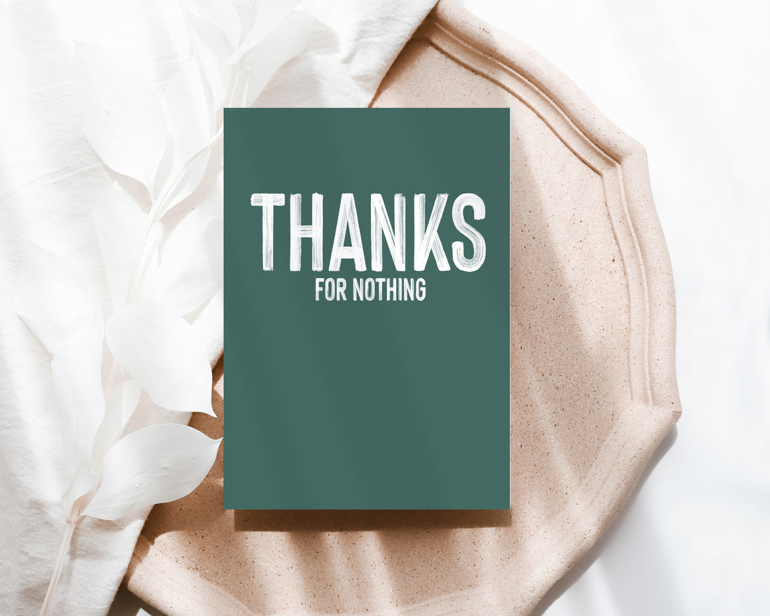 Thanks for nothing
