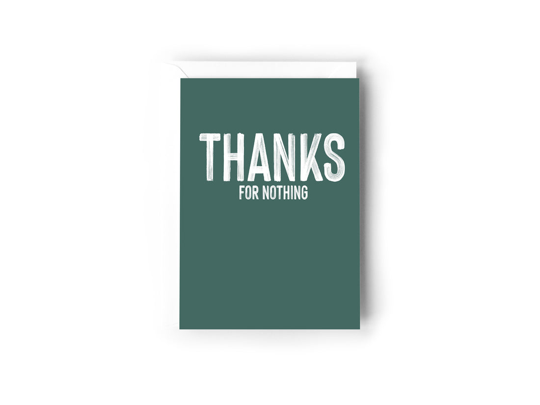 Thanks for nothing
