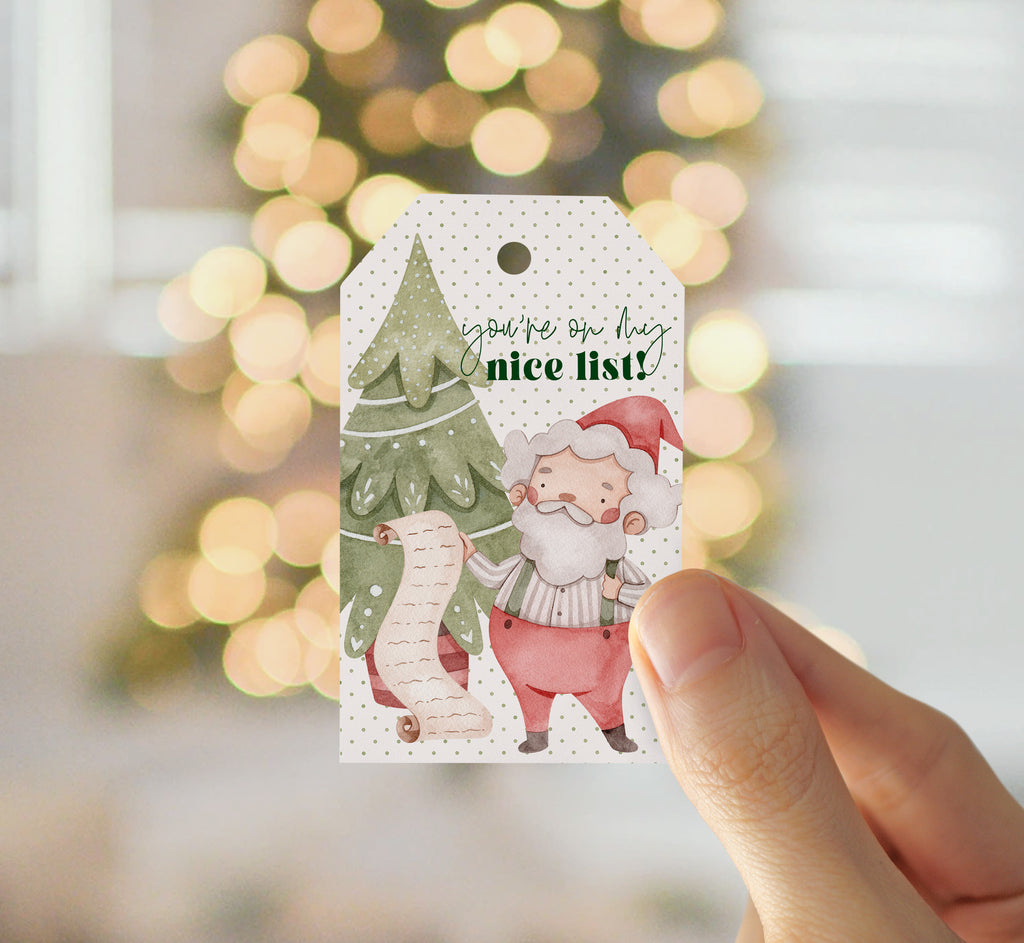 You're on my nice list Gift Tags  - Creativien
