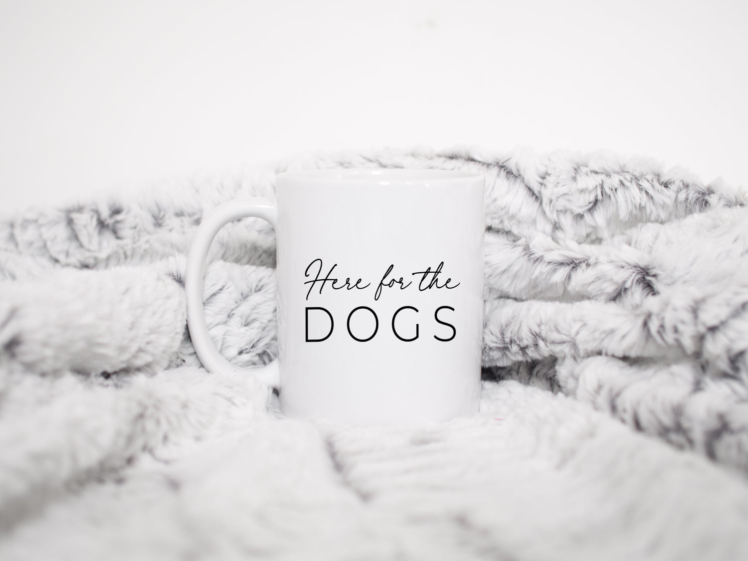 Here for the Dogs Mug  - Creativien