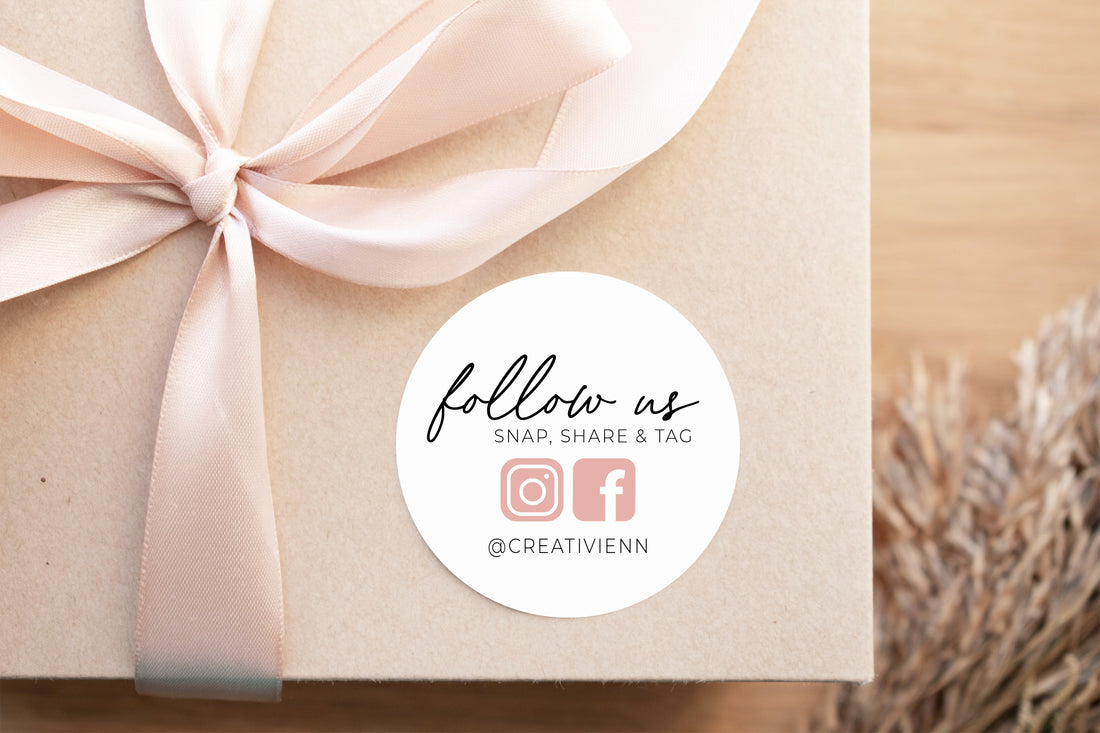 Follow us Stickers  - Creativien