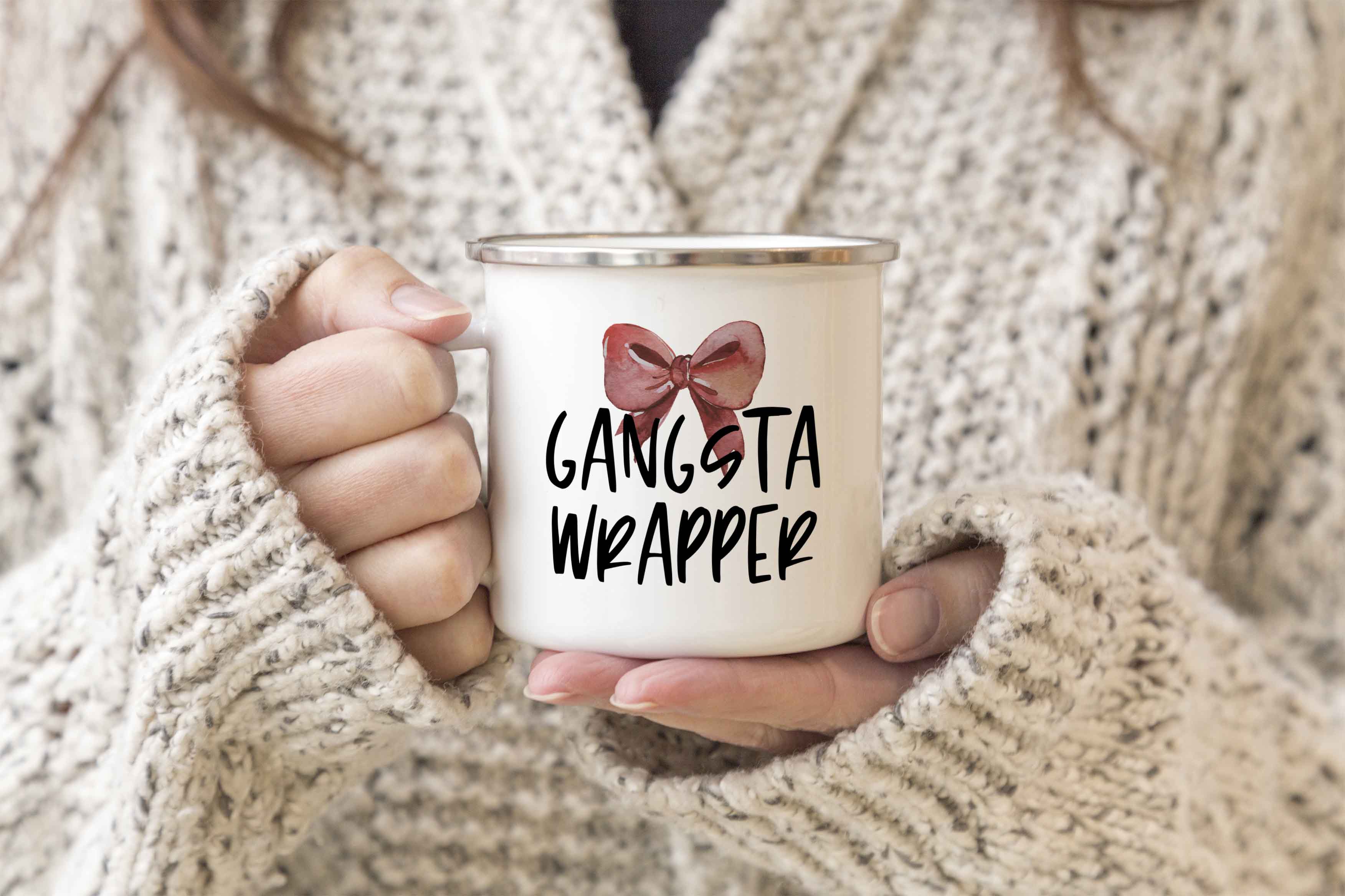 Gangsta Wrapper Enamel Mug  - Creativien