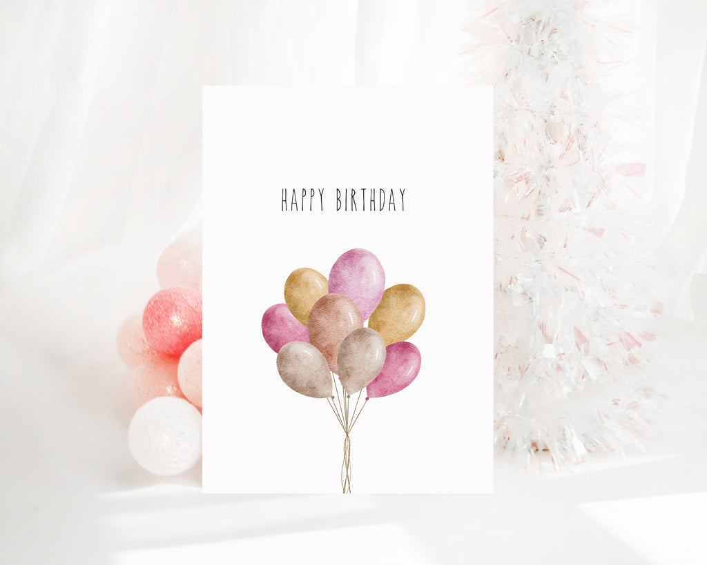 Happy Birthday Balloon Bunch  - Creativien