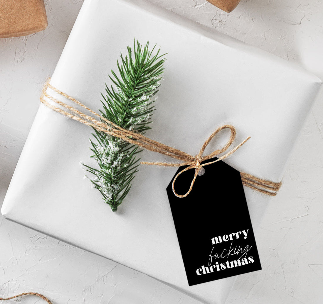 Merry Fucking Christmas Gift Tags  - Creativien