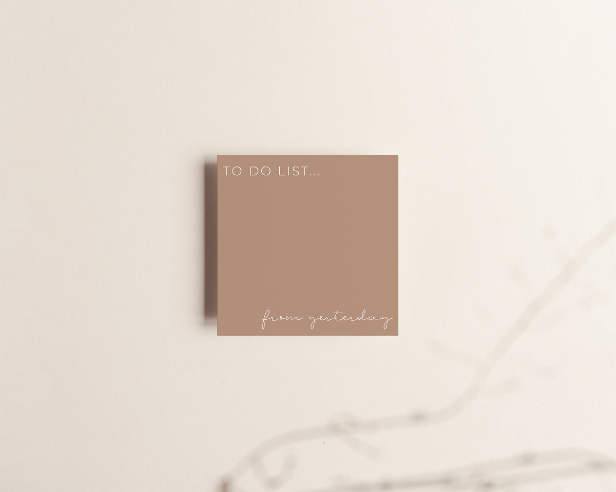 To Do List from Yesterday Sticky Notes Paper Goods - Creativien