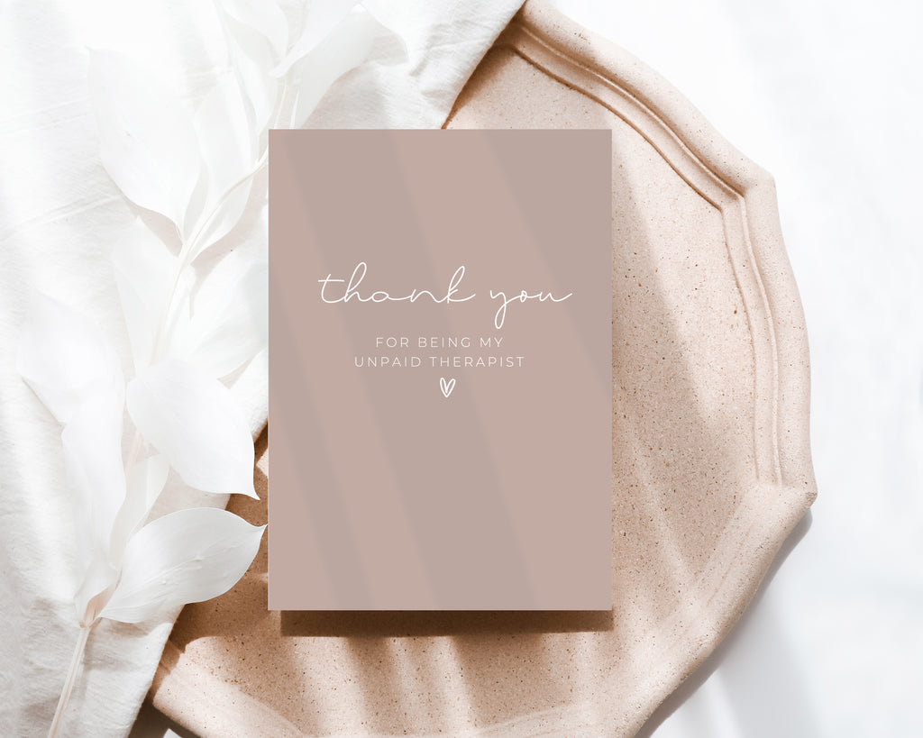 Thank you for being my unpaid therapist  - Creativien