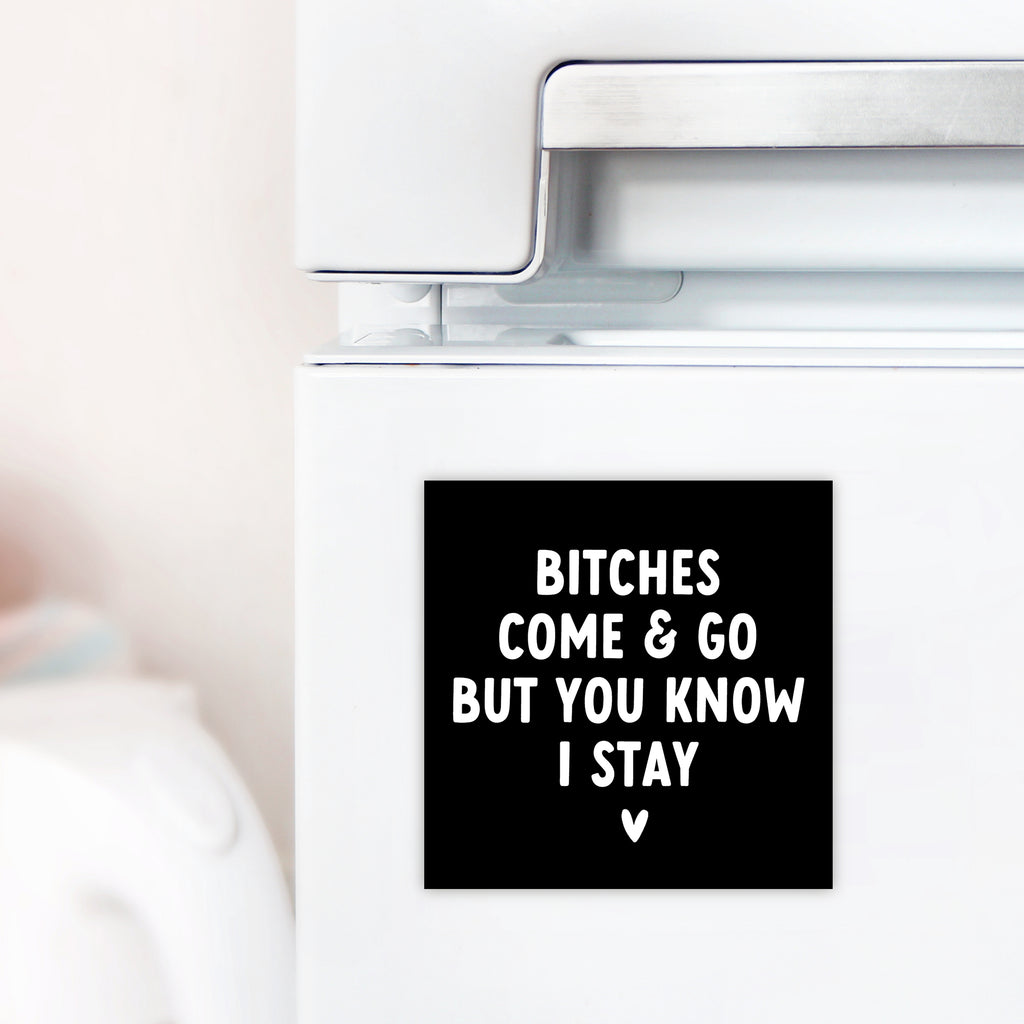 Bitches come and go but you know I stay Magnet  - Creativien
