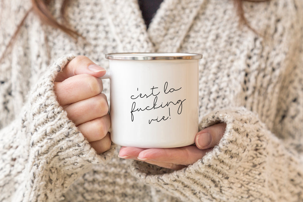 C'est la fucking vie camper mug  - Creativien