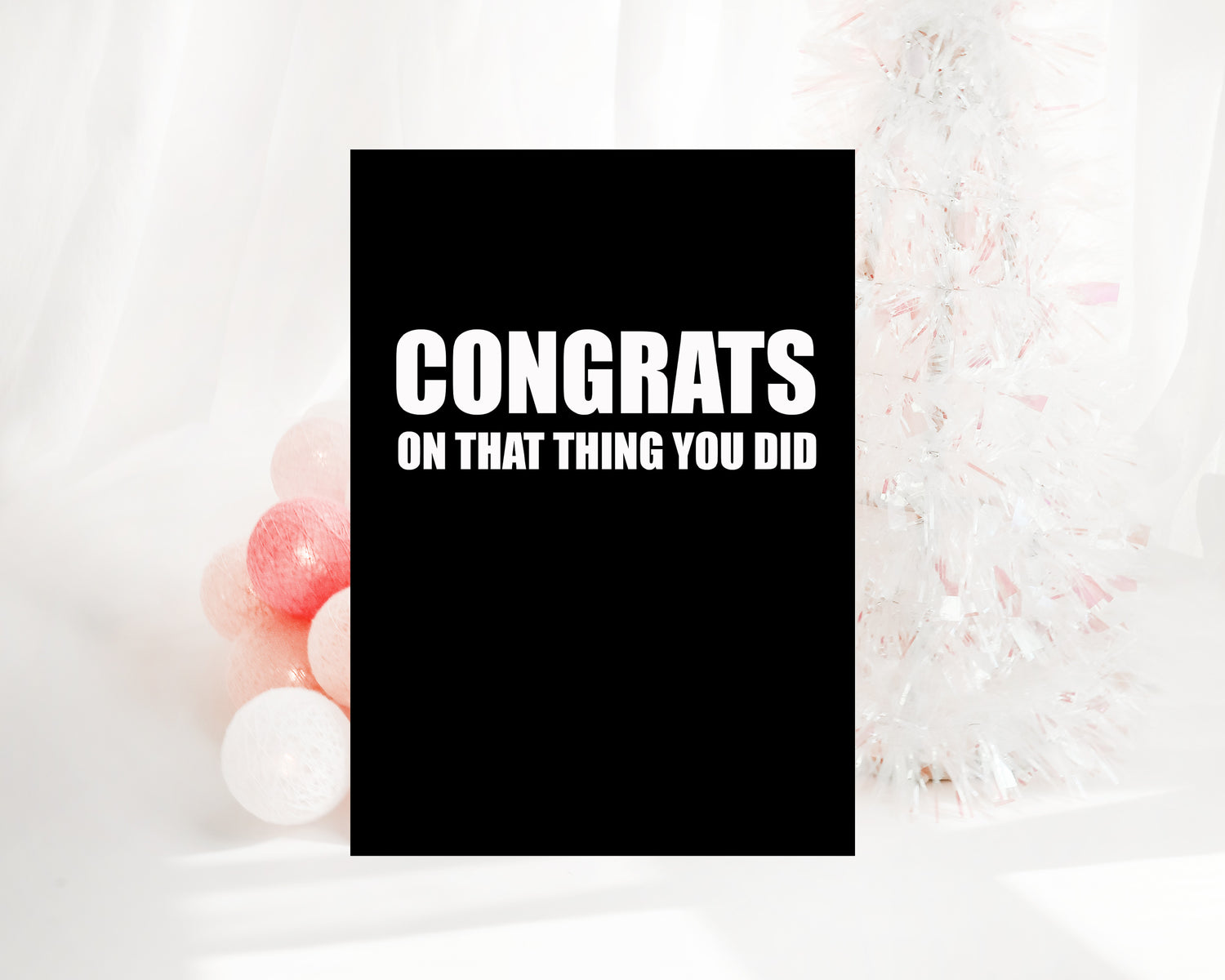 Congrats on that thing you did!  - Creativien