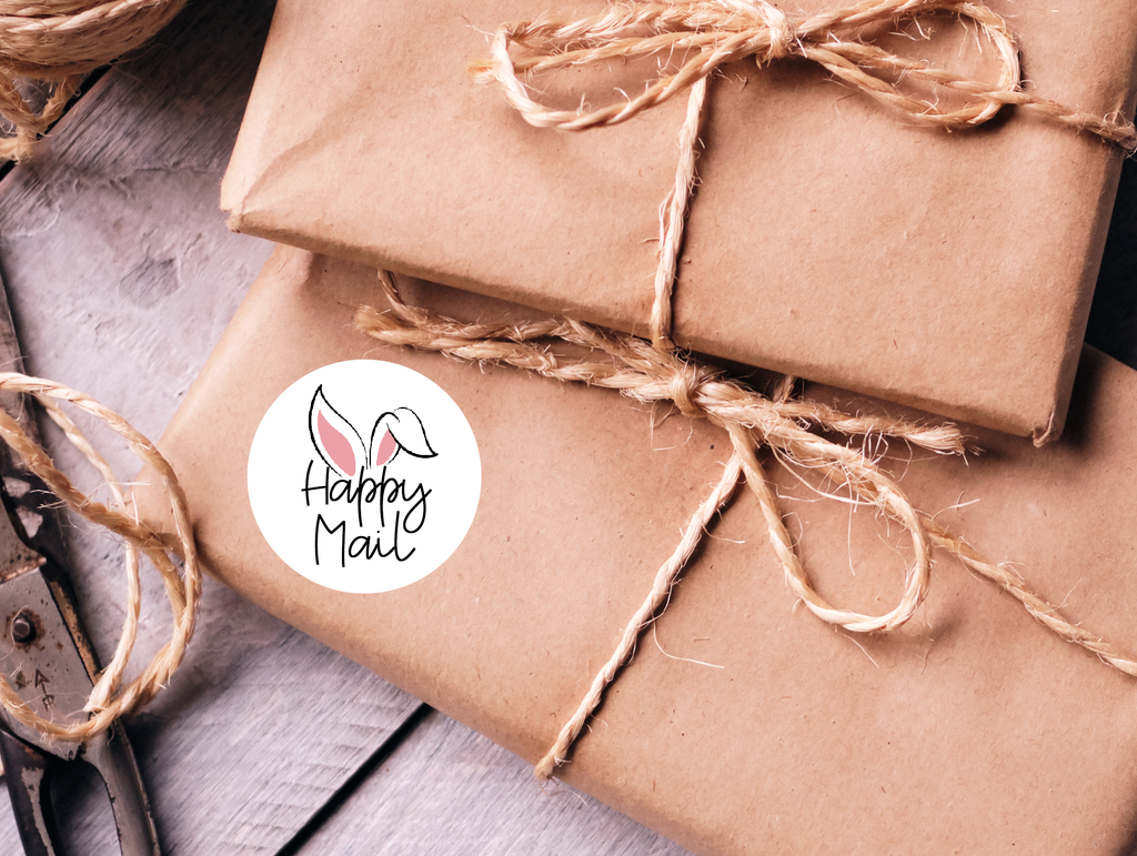 Bunny Happy Mail Stickers  - Creativien