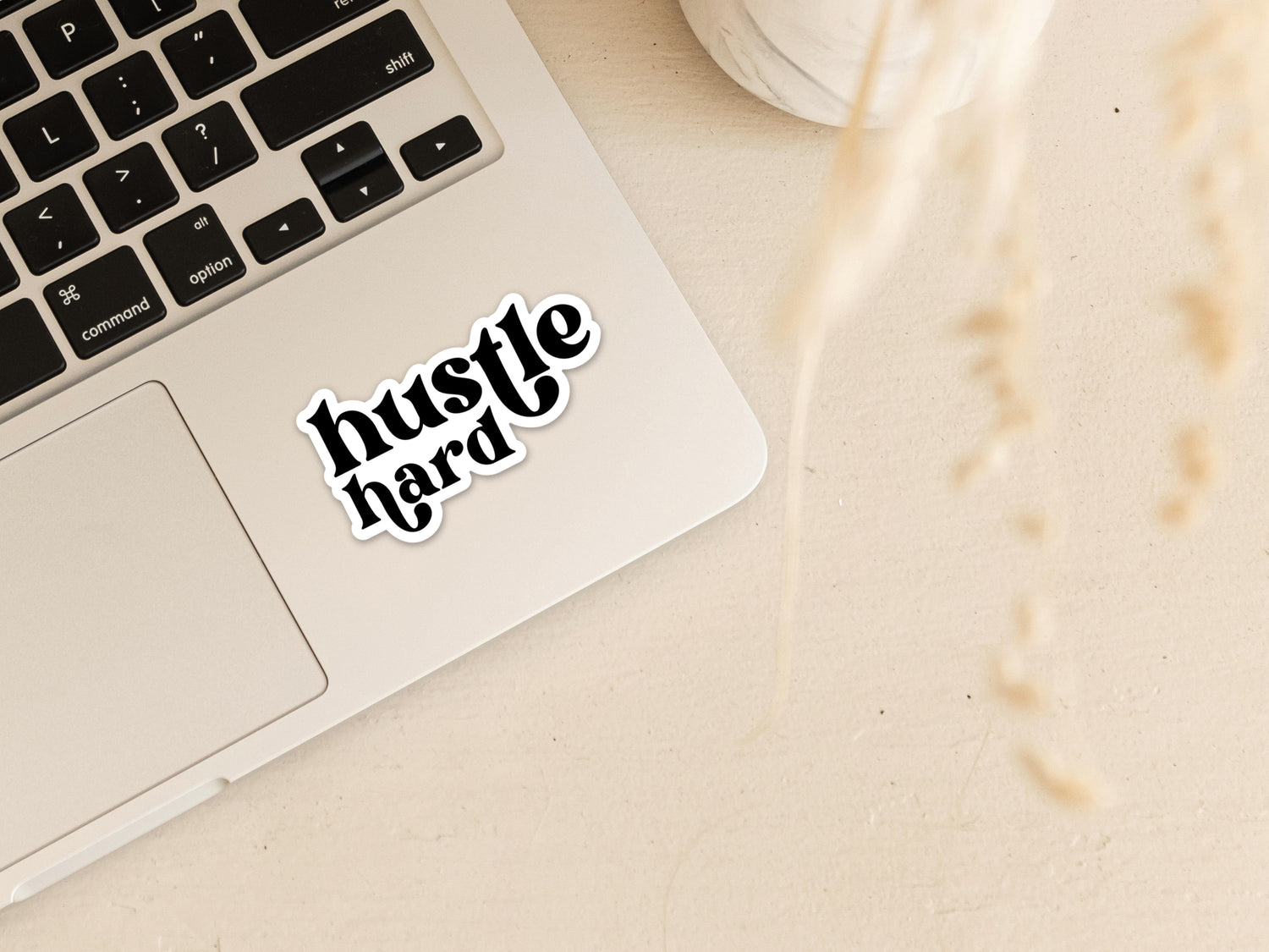 Hustle Hard Vinyl Sticker Stickers - Creativien
