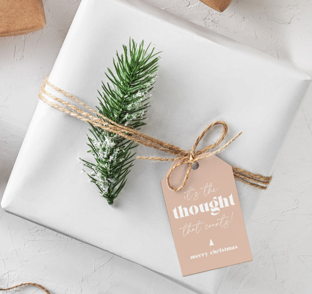 It's the thought that counts Gift Tags  - Creativien